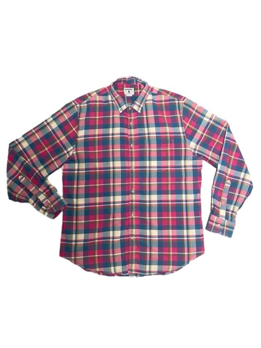 MENS BONOBOS Plaid Button-Down Shirt